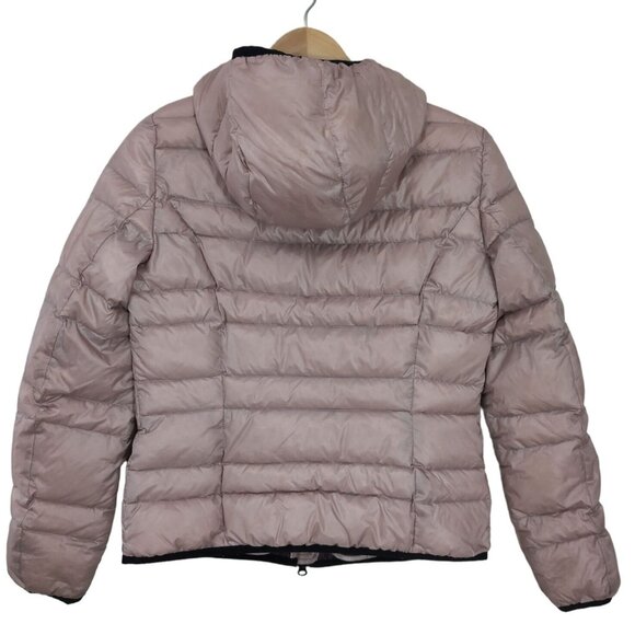 Esprit Down Puffer Jacket Womens 6 Pink Full Zip Hooded Lightweight Warm Winter - Picture 2 of 10